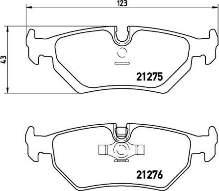 Brembo P 23 062 - Kit pastiglie freno, Freno a disco autozon.pro