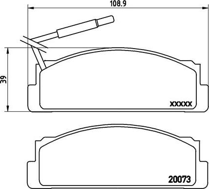 Brembo P 23 005 - Kit pastiglie freno, Freno a disco autozon.pro