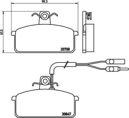 Brembo P 23 019 - Kit pastiglie freno, Freno a disco autozon.pro