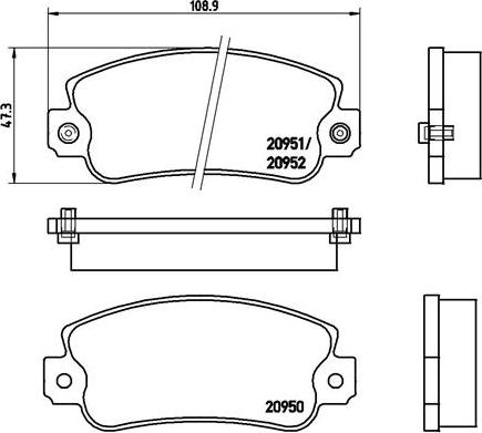 Brembo P 23 013 - Kit pastiglie freno, Freno a disco autozon.pro