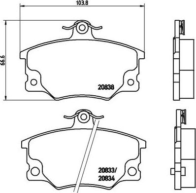 Brembo P 23 017 - Kit pastiglie freno, Freno a disco autozon.pro