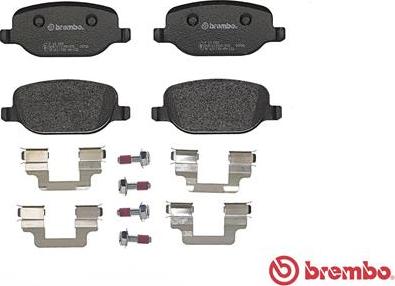 Brembo P 23 089 - Kit pastiglie freno, Freno a disco autozon.pro