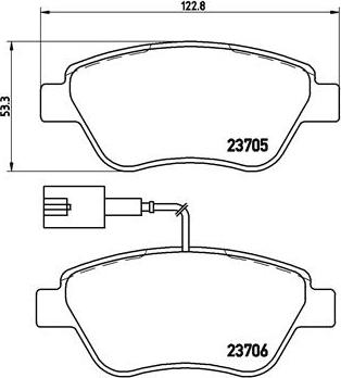 Brembo P 23 085 - Kit pastiglie freno, Freno a disco autozon.pro