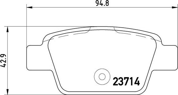 Brembo P 23 080 - Kit pastiglie freno, Freno a disco autozon.pro