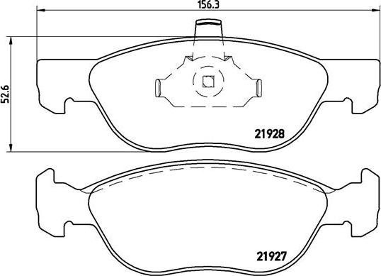 Brembo P 23 081 - Kit pastiglie freno, Freno a disco autozon.pro