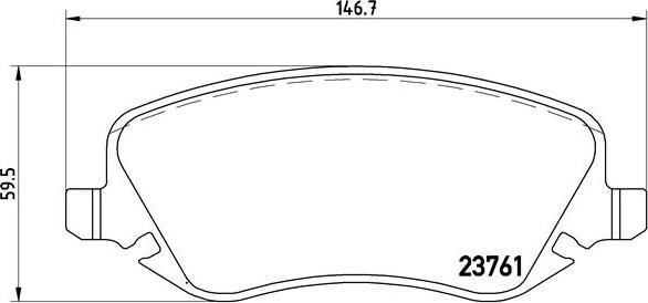 Brembo P 23 088 - Kit pastiglie freno, Freno a disco autozon.pro