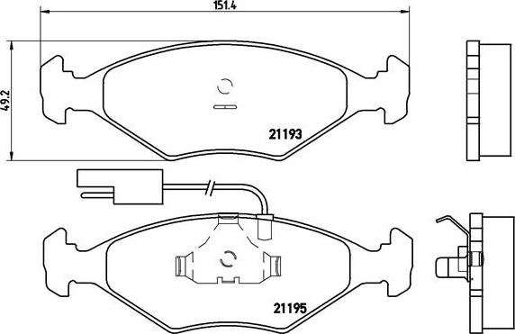 Brembo P 23 039 - Kit pastiglie freno, Freno a disco autozon.pro