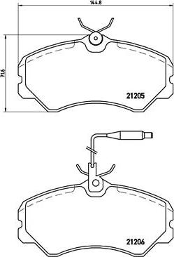 Brembo P 23 023 - Kit pastiglie freno, Freno a disco autozon.pro