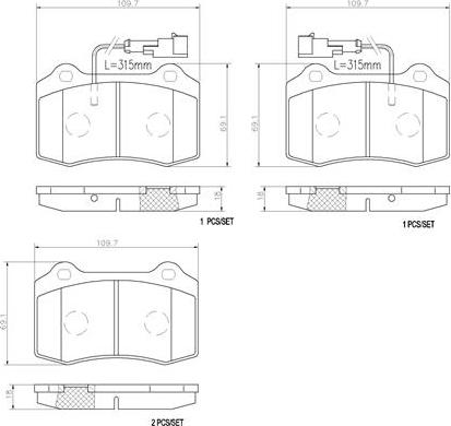 Brembo P23074N - Kit pastiglie freno, Freno a disco autozon.pro