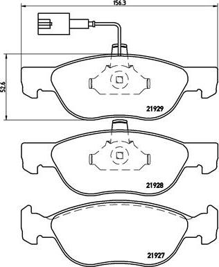 Brembo P 23 070 - Kit pastiglie freno, Freno a disco autozon.pro