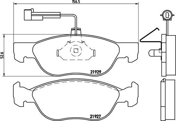 Brembo P 23 071 - Kit pastiglie freno, Freno a disco autozon.pro