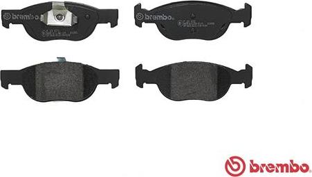 Brembo P 23 073 - Kit pastiglie freno, Freno a disco autozon.pro