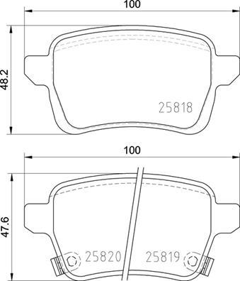 Brembo P 23 190 - Kit pastiglie freno, Freno a disco autozon.pro