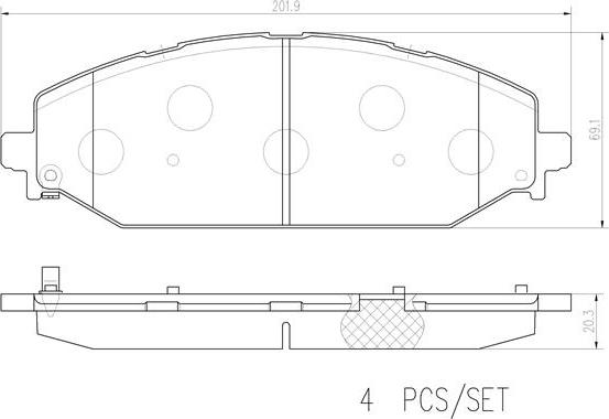 Brembo P23193N - Kit pastiglie freno, Freno a disco autozon.pro