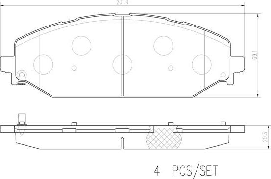 Brembo P 23 193 - Kit pastiglie freno, Freno a disco autozon.pro