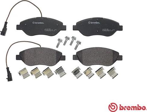 Brembo P 23 145 - Kit pastiglie freno, Freno a disco autozon.pro