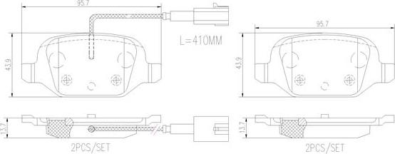 Brembo P23146N - Kit pastiglie freno, Freno a disco autozon.pro