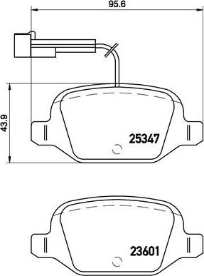 Brembo P 23 146 - Kit pastiglie freno, Freno a disco autozon.pro