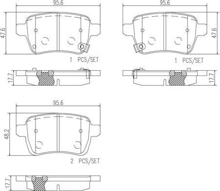 Brembo P23156N - Kit pastiglie freno, Freno a disco autozon.pro