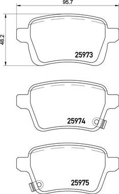 Brembo P 23 156 - Kit pastiglie freno, Freno a disco autozon.pro