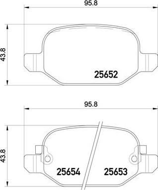 Brembo P 23 150 - Kit pastiglie freno, Freno a disco autozon.pro