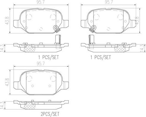 Brembo P23151N - Kit pastiglie freno, Freno a disco autozon.pro