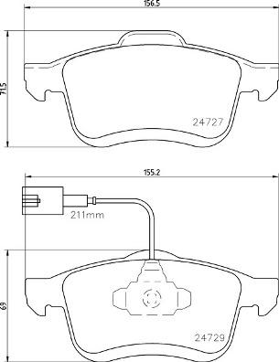 Brembo P 23 163 - Kit pastiglie freno, Freno a disco autozon.pro