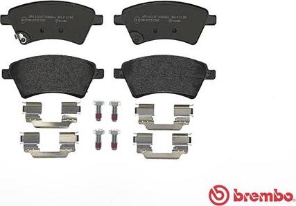 Brembo P 23 105 - Kit pastiglie freno, Freno a disco autozon.pro