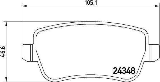 Brembo P 23 101 - Kit pastiglie freno, Freno a disco autozon.pro