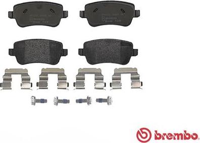 Brembo P 23 101 - Kit pastiglie freno, Freno a disco autozon.pro