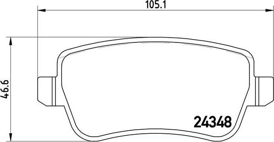 Brembo P 23 102 - Kit pastiglie freno, Freno a disco autozon.pro