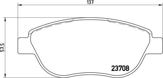 Brembo P 23 119 - Kit pastiglie freno, Freno a disco autozon.pro