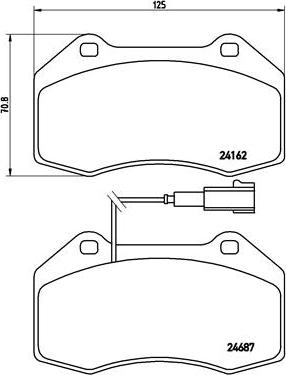 Brembo P 23 117 - Kit pastiglie freno, Freno a disco autozon.pro