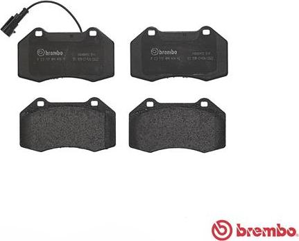 Brembo P 23 117 - Kit pastiglie freno, Freno a disco autozon.pro