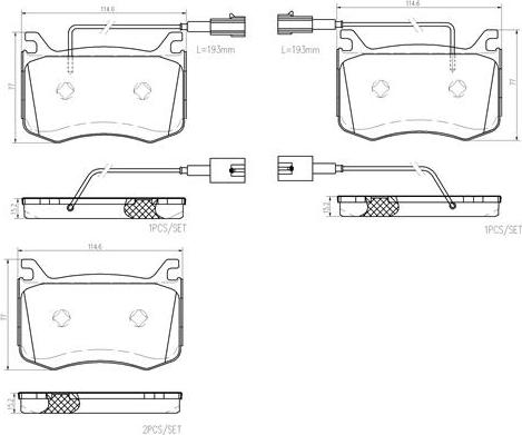 Brembo P23183N - Kit pastiglie freno, Freno a disco autozon.pro