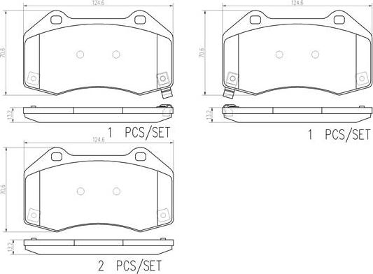 Brembo P23182N - Kit pastiglie freno, Freno a disco autozon.pro