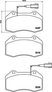 Brembo P 23 139 - Kit pastiglie freno, Freno a disco autozon.pro