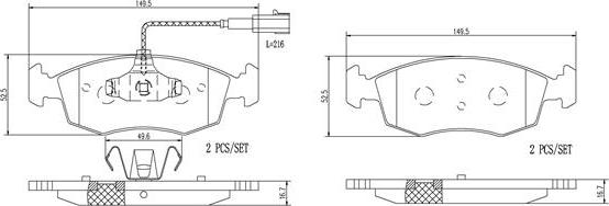 Brembo P23138N - Kit pastiglie freno, Freno a disco autozon.pro