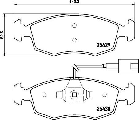 Brembo P 23 138 - Kit pastiglie freno, Freno a disco autozon.pro