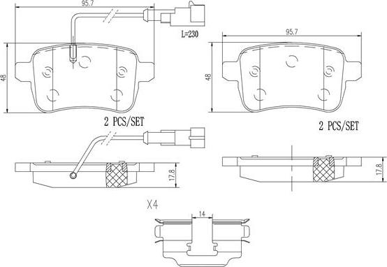 Brembo P23133N - Kit pastiglie freno, Freno a disco autozon.pro