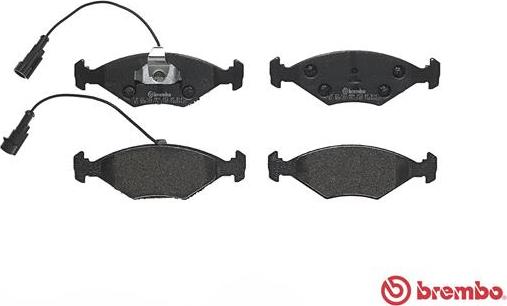 Brembo P 23 122 - Kit pastiglie freno, Freno a disco autozon.pro