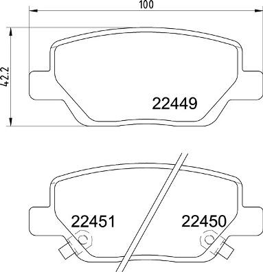 Brembo P 23 179 - Kit pastiglie freno, Freno a disco autozon.pro