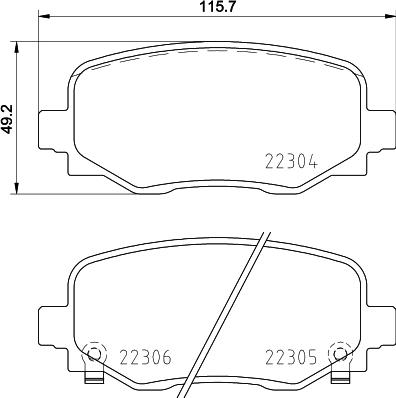 Brembo P 23 177 - Kit pastiglie freno, Freno a disco autozon.pro