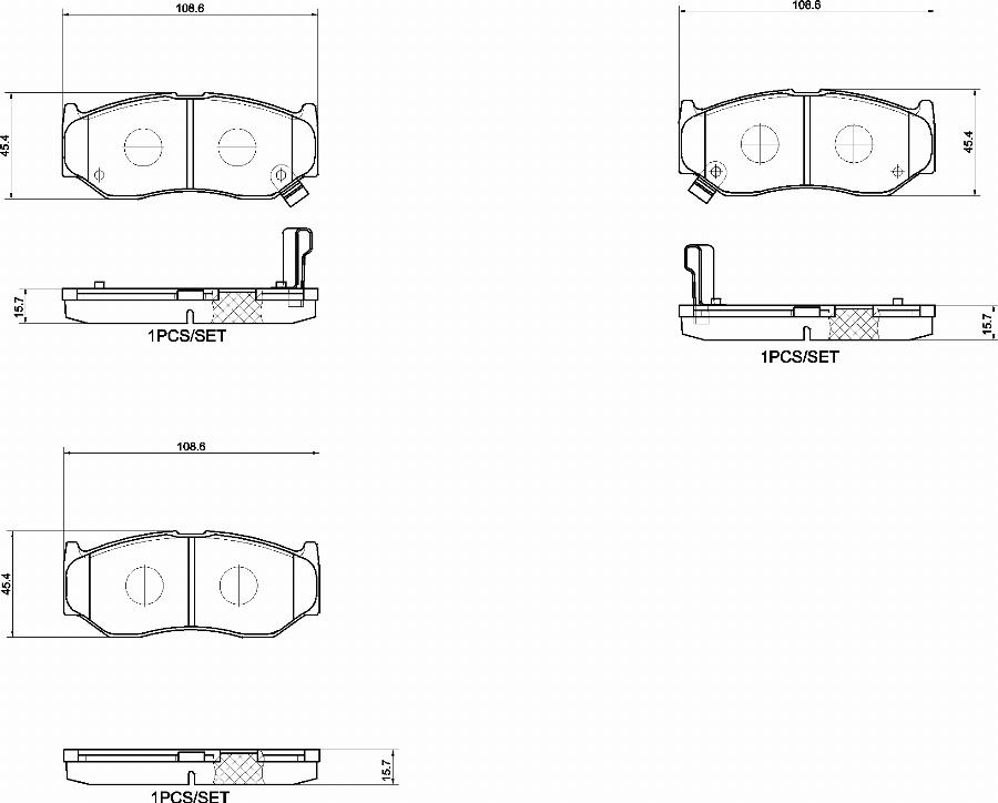 Brembo P 79 044 - Kit pastiglie freno, Freno a disco autozon.pro