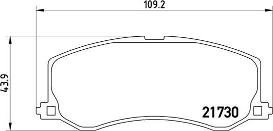 Brembo P 79 004 - Kit pastiglie freno, Freno a disco autozon.pro