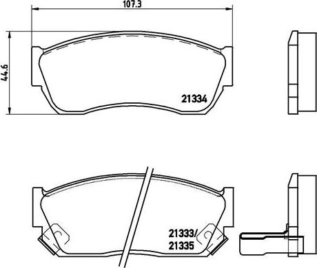 Brembo P 79 005 - Kit pastiglie freno, Freno a disco autozon.pro