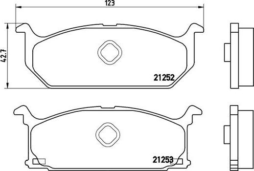 Brembo P 79 003 - Kit pastiglie freno, Freno a disco autozon.pro