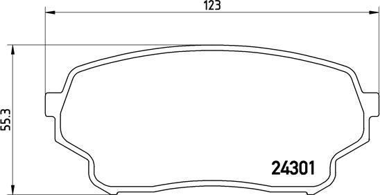 Brembo P 79 019 - Kit pastiglie freno, Freno a disco autozon.pro