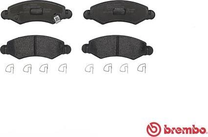 Brembo P 79 015 - Kit pastiglie freno, Freno a disco autozon.pro