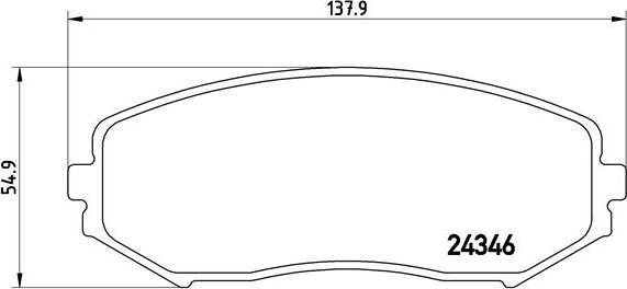 Brembo P 79 018 - Kit pastiglie freno, Freno a disco autozon.pro